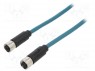 Вилка; M12; PIN: 8; "папа"; код X-ProfiNET; IP67; 48В; 500мА; прямой