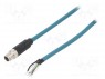 Вилка; M12; PIN: 8; "папа"; код X-ProfiNET; IP67; 48В; 500мА; прямой