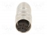 Разъем: M16; "мама"; на провод; IP68; вилка; пайка; 250В; PIN: 6; 5А
