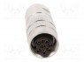 Разъем: M16; "мама"; на провод; IP68; вилка; пайка; 60В; PIN: 8; 5А
