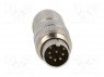 Разъем: M16; "папа"; на провод; IP68; вилка; пайка; 60В; PIN: 8; 5А