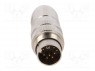 Разъем: M16; "папа"; на провод; IP68; вилка; пайка; 60В; PIN: 12; 3А