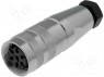 Разъем: M16; "мама"; на провод; IP65,IP67; вилка; пайка; 300В; PIN: 7