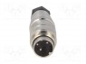 Разъем: M16; "папа"; на провод; IP65,IP67; вилка; пайка; 300В; PIN: 4
