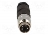 Разъем: M16; "папа"; на провод; IP40; вилка; пайка; 300В; PIN: 4; 5А