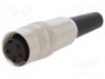 Разъем: M16; "мама"; на провод; IP40; вилка; пайка; 250В; PIN: 4; 5А