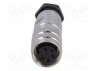 Разъем: M16; "мама"; на провод; IP67; вилка; пайка; 250В; PIN: 5; 6А