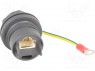 Разъем: RJ45; проходник; экранированный; push-pull; на панель