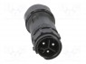 Разъем: круглый; "папа"; вилка; зажим под винт; PIN: 3; 14AWG÷12AWG