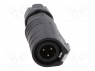 Вилка; Разъем: круглый; MRD; PIN: 3; 24AWG÷20AWG; gold flash; 5А
