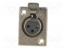 Гнездо; XLR; "мама"; PIN: 3; пайка; Корп: стандарт XLR