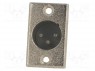 Гнездо; XLR; "папа"; PIN: 3; пайка; Корп: стандарт XLR