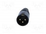 Вилка; XLR; "папа"; PIN: 3; прямой; на провод; позолота