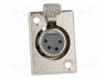 Гнездо; XLR; "мама"; PIN: 4; пайка; Корп: стандарт XLR