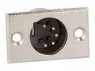 Гнездо; XLR; "папа"; PIN: 5; пайка; Корп: стандарт XLR