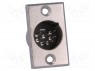 Гнездо; XLR; "папа"; PIN: 7; пайка; Корп: стандарт XLR