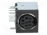 Гнездо; DIN mini; "мама"; PIN: 8; экранированный; THT