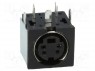 Гнездо; DIN mini; "мама"; PIN: 4; экранированный; THT; на PCB; 100В