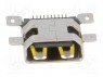 Разъем: HDMI; гнездо; middle board mount; PIN: 19; позолота; SMT