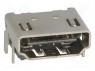 Разъем: HDMI; гнездо; "папа"; PIN: 19; позолота; горизонтальный; SMT