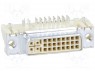 Разъем: DVI-I; гнездо; MicroCross DVI; PIN: 29; gold flash; THT