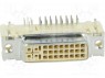 Разъем: DVI-I; гнездо; MicroCross DVI; PIN: 29; gold flash; THT