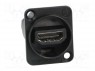 Соединитель; гнездо HDMI,с обеих сторон; Корп: стандарт XLR