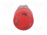 Switch: emergency stop; 2-position; 22mm; red; IP67; Cutout: &Oslash;22mm