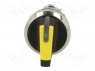 Switch: rotary; 1-position; 22mm; yellow; IP67; &Oslash;22mm; Positions: 2