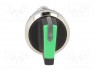 Switch: rotary; 1-position; 22mm; green; IP67; &Oslash;22mm; Positions: 2