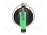 Switch: rotary; 2-position; 22mm; green; IP67; &Oslash;22mm; Positions: 2