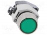 Switch: push-button; 1-position; 22mm; green; IP65; &Oslash;22.3mm