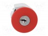 Switch: emergency stop with key; 2-position; 22mm; red; IP65