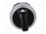 Switch: rotary; 2-position; 22mm; black; Illumin: none; IP66; &Oslash;22mm
