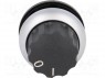 Switch: rotary; 1-position; 22mm; black; Illumin: none; IP66