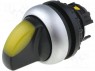 Switch: rotary; 1-position; 22mm; yellow; IP67; &Oslash;22.5mm; -25&divide;70&deg;C