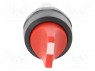 Switch: rotary; 2-position; 22mm; red; Illumin: none; IP66; &Oslash;22.5mm