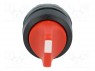 Switch: rotary; 1-position; 22mm; red; Illumin: none; IP66; &Oslash;22.5mm