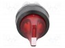 Switch: rotary; 1-position; 22mm; red; Illumin: MLB-1; IP66; &Oslash;22.5mm