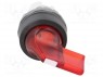 Switch: rotary; 1-position; 22mm; red; Illumin: MLB-1; IP66; &Oslash;22.5mm