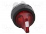 Switch: rotary; 2-position; 22mm; red; Illumin: MLB-1; IP66; &Oslash;22.5mm