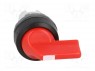 Switch: rotary; 2-position; 22mm; red; Illumin: none; IP66; &Oslash;22.5mm