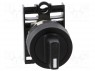 Switch: rotary; 2-position; 22mm; black; IP65; 70000cycles; &Oslash;22.5mm