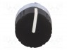 Switch: rotary; 2-position; 22mm; black; Illumin: none; IP66; &Oslash;22mm