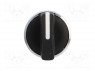Switch: rotary; 3-position; 22mm; black; Illumin: none; IP66; &Oslash;22mm