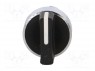 Switch: rotary; 1-position; 22mm; black; Illumin: none; IP66; &Oslash;22mm