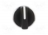 Switch: rotary; 1-position; 22mm; black; Illumin: none; IP66; &Oslash;22mm