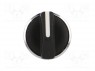 Switch: rotary; 2-position; 22mm; black; Illumin: none; IP66; &Oslash;22mm