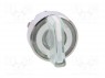 Switch: rotary; 2-position; 22mm; white; Illumin: LED; IP66; &Oslash;22mm