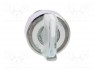 Switch: rotary; 3-position; 22mm; white; Illumin: LED; IP66; &Oslash;22mm